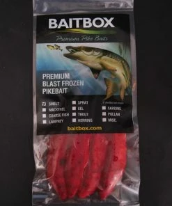 Baitbox Frozen Smelt 10 Baitbox Frozen Smelt -Glasgow Angling smelt large red x3