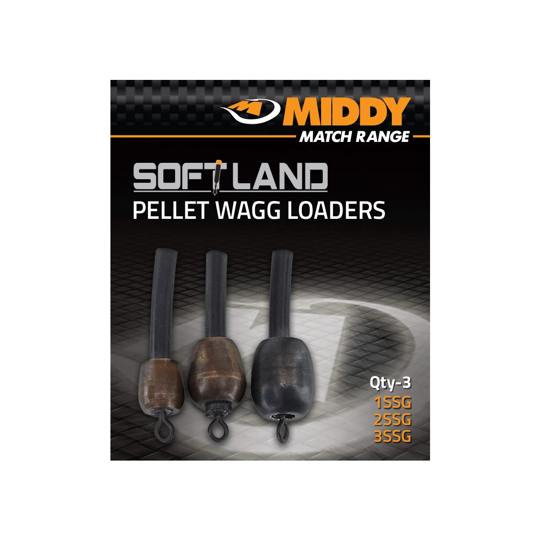 Middy Soft-Land Pellet Wagg Loaders (3pc pkt: 1SSG, 2SSG & 3SSG) 1 Middy Soft-Land Pellet Wagg Loaders (3pc pkt: 1SSG, 2SSG & 3SSG)