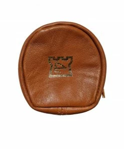 Hardy Soft Leather Sheepskin Lined Fly Reel Case Brown