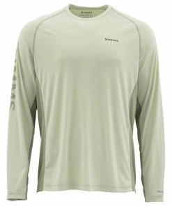 Simms SolarFlex Crew Longsleeved T-Shirt -Glasgow Angling solarflex crew graphic prints fennel