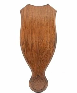 On Point Solid Oak Roe Skull Shield Medal Inlet
