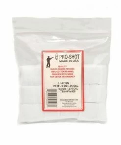 Pro-Shot 16G-12G Square Flannel Patches - 250 Pack