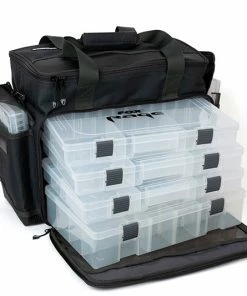 Fox Rage Stacker 9 Fox Rage Stacker -Glasgow Angling stacker large open with tackle boxes