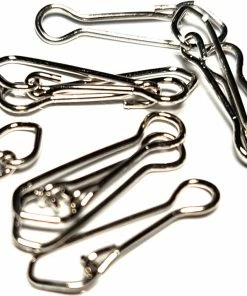 Saltstone Stainless Steel Hooked Snaps Sz04 10pc