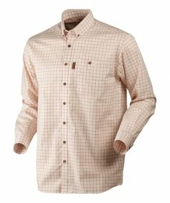 Harkila Stenstorp Shirt Burnt Orange Checkered