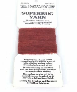 Lureflash Superbug Yarn -Glasgow Angling superbug yarn claret