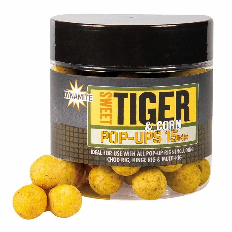 Dynamite Baits Sweet Tiger & Corn - Pop-Ups 15mm Pots 1 Dynamite Baits Sweet Tiger & Corn - Pop-Ups 15mm Pots