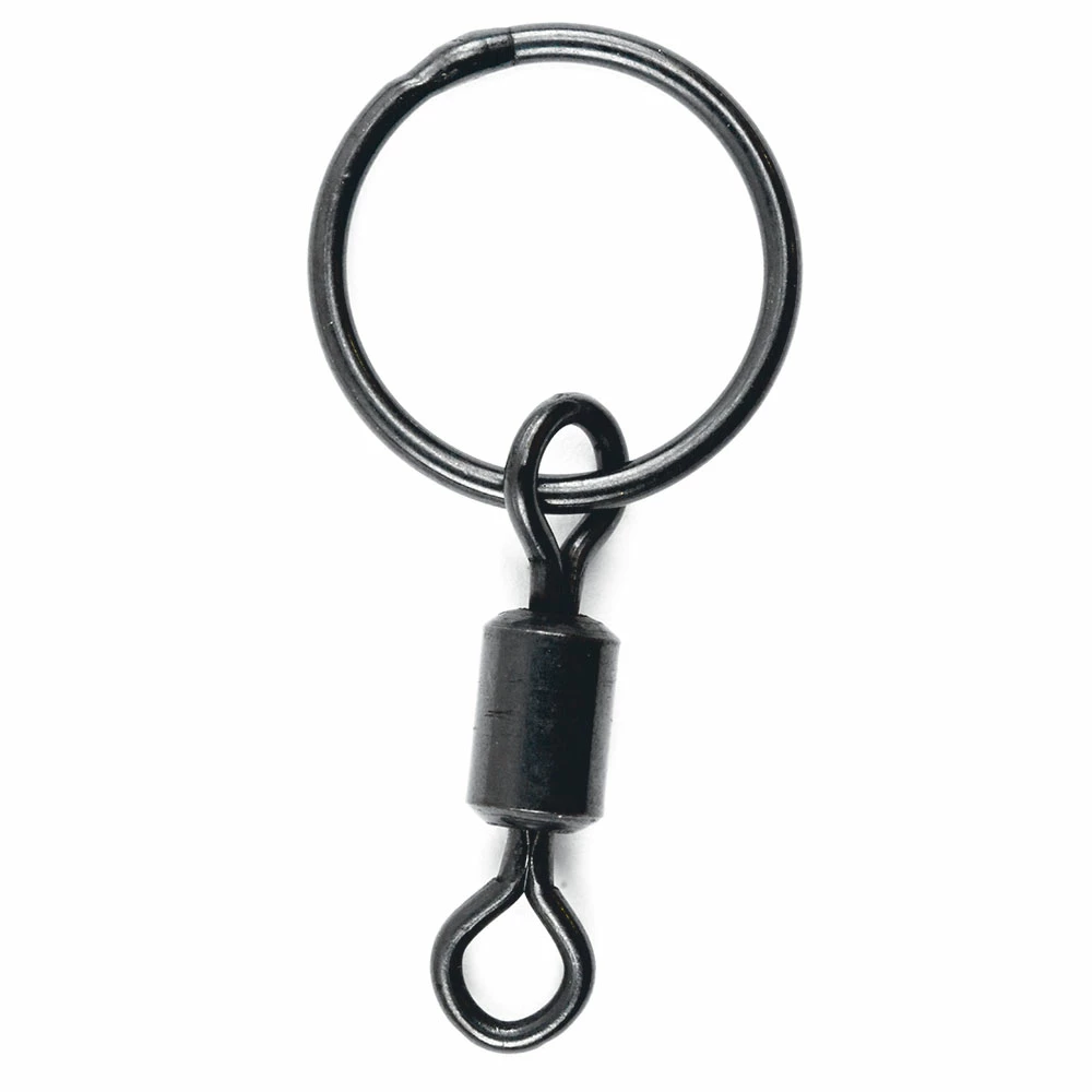 Carptronix Swivel With Giant Ring - Black 6pc 1 Carptronix Swivel With Giant Ring - Black 6pc