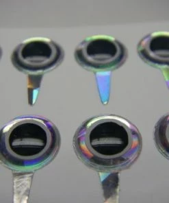 Funky Fly Tying Tab Eyes Mirage/White 3D