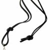 On Point Tan Leather Bootlace Lanyard (Fixed Knot)