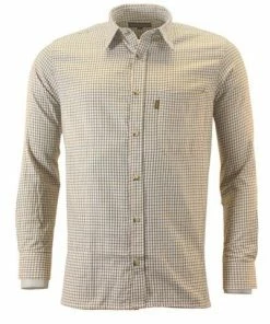 Game Tattersall Shirt -Glasgow Angling tattersall shirt brown green