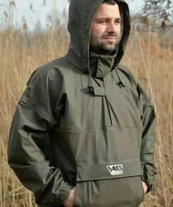 Vass-Tex 175 Team Vass Lightweight Waterproof Smock Khaki Edition -Glasgow Angling team vass 175 lightweight smock 1