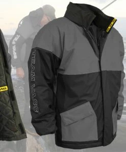 Team Vass 175 Zipped Winter Jacket -Glasgow Angling team vass 175 zipped winter jacket titanium black
