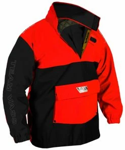 Vass-Tex 175 Team Vass Winter Waterproof Smock -Glasgow Angling team vass winter smock red black