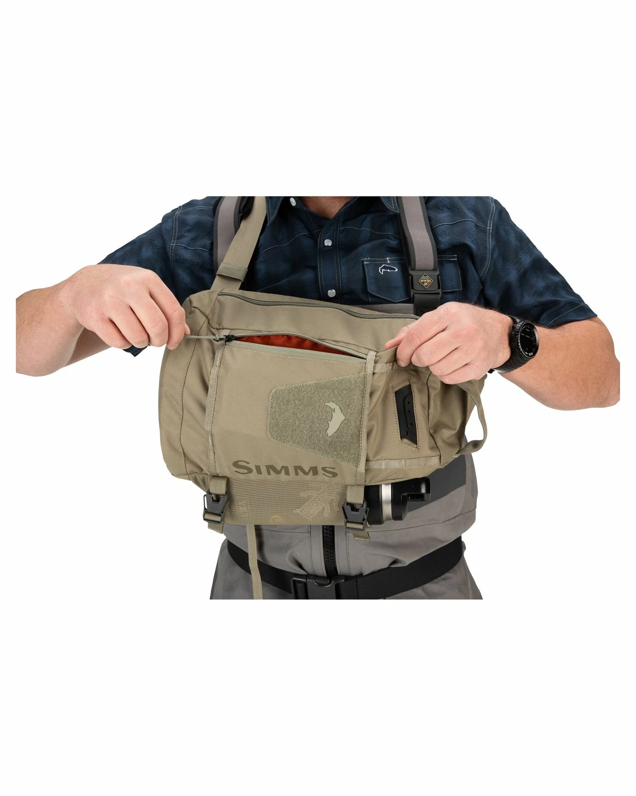 Simms Tributary Sling Pack Tan 5 Simms Tributary Sling Pack Tan - Image 5