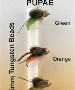Grando Flies Tungsten Bead Jelly Caddis Pupae Flies - Barbless