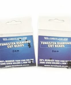 Lureflash Tungsten Diamond Cut Beads 10pc
