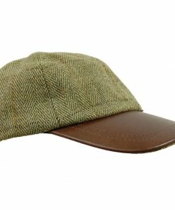 Game Tweed Leather Skip Cap