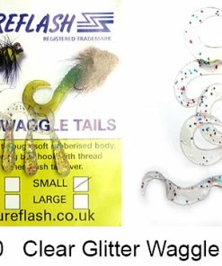 Lureflash Twister Waggle Tails 17 Lureflash Twister Waggle Tails -Glasgow Angling twister waggle tails clear glitter