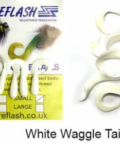 Lureflash Twister Waggle Tails 25 Lureflash Twister Waggle Tails -Glasgow Angling twister waggle tails white