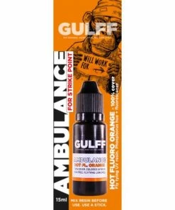 Gulff UV Resin Ambulance 15ml -Glasgow Angling uv resin ambulance orange