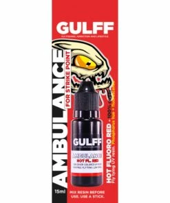 Gulff UV Resin Ambulance 15ml -Glasgow Angling uv resin ambulance red