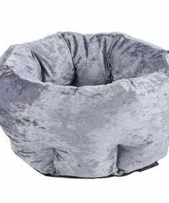 Scruffs Velvet Pet Bed 45cm -Glasgow Angling velvet pet bed 45cm grey scaled