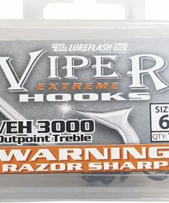 Lureflash Viper Extreme Outpoint Treble Hooks