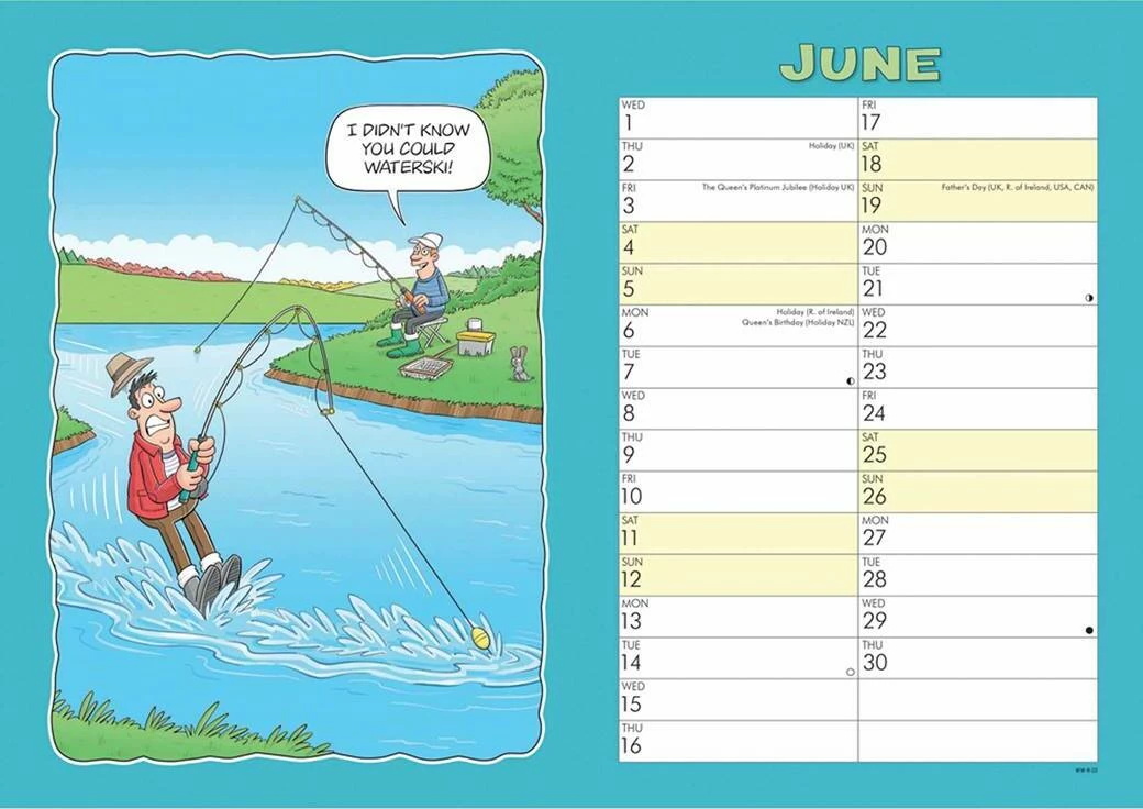 Wacky World of Fishing A4 Calendar 2022 3 Wacky World of Fishing A4 Calendar 2022 - Image 3