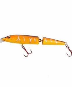 Fladen Warbird Minnow Jointed Lure -Glasgow Angling warbird20minnow20jointed20lure20orange20gold20black