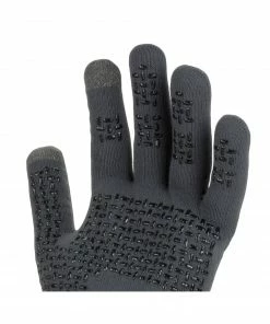 Sealskinz Waterproof All Weather Ultra Grip Knitted Glove -Glasgow Angling waterproof all weather ultra grip knitted glove grey 8