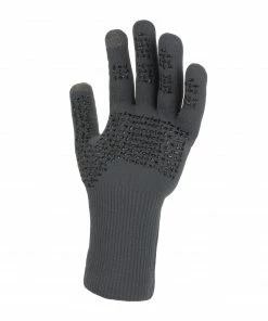Sealskinz Waterproof All Weather Ultra Grip Knitted Glove -Glasgow Angling waterproof all weather ultra grip knitted glove grey 9