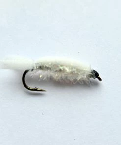 Stillwater White Floating Fritz Fry Long Shank Size 10 - 1 Dozen