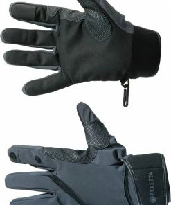 Beretta Wind Pro Shooting Gloves Black & Gray