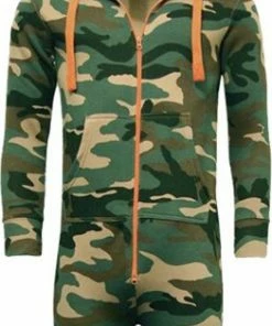 Stillwater Adults Unisex Woodland Camouflage Onesie