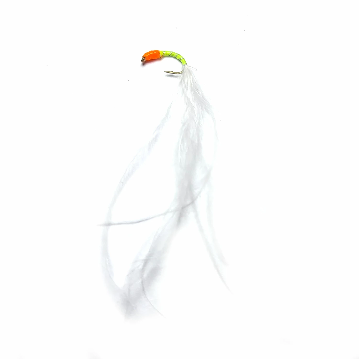 Stillwater Woolie Worms Orange/Green Size 14 - 1 Dozen 1 Stillwater Woolie Worms Orange/Green Size 14 - 1 Dozen